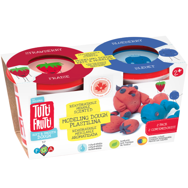 Tutti Frutti 2 Pk Fruit Scents Modeling Dough