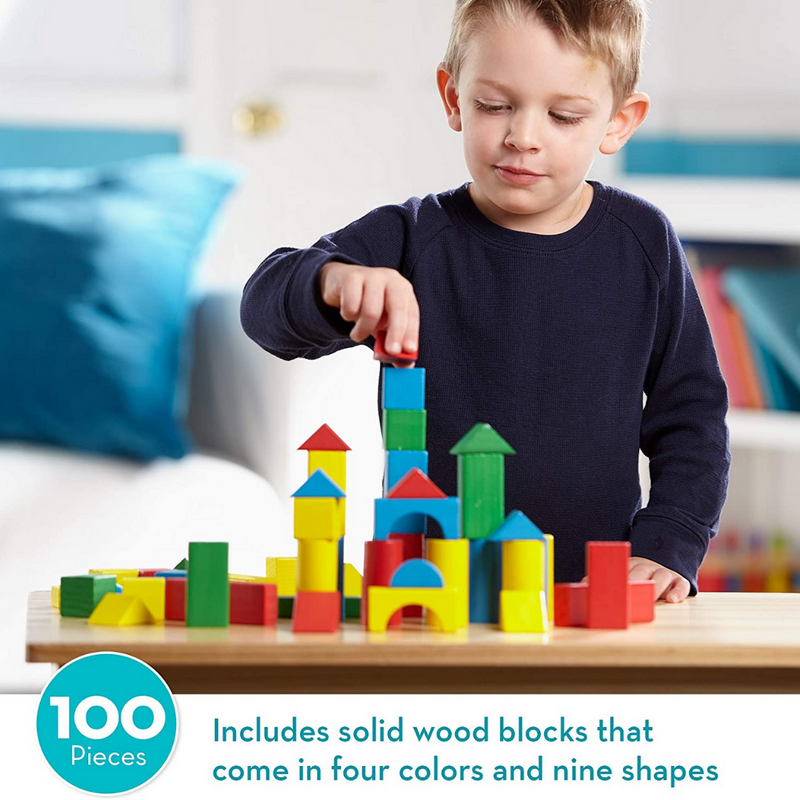 100 Wooden Blocks Set