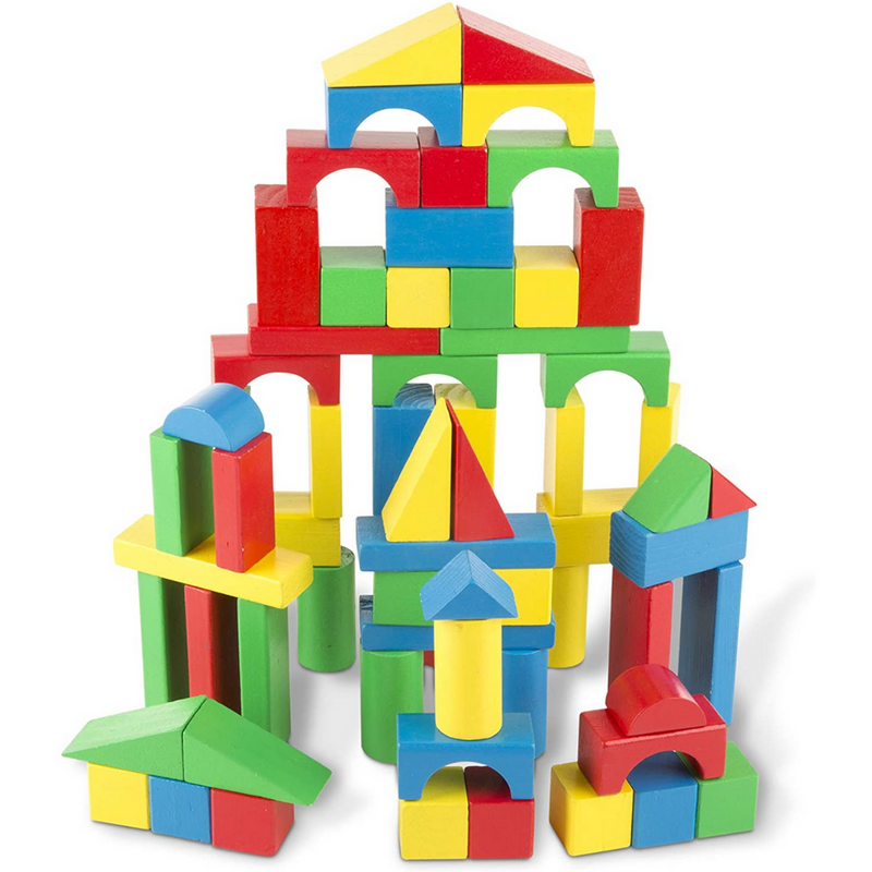 100 Wooden Blocks Set