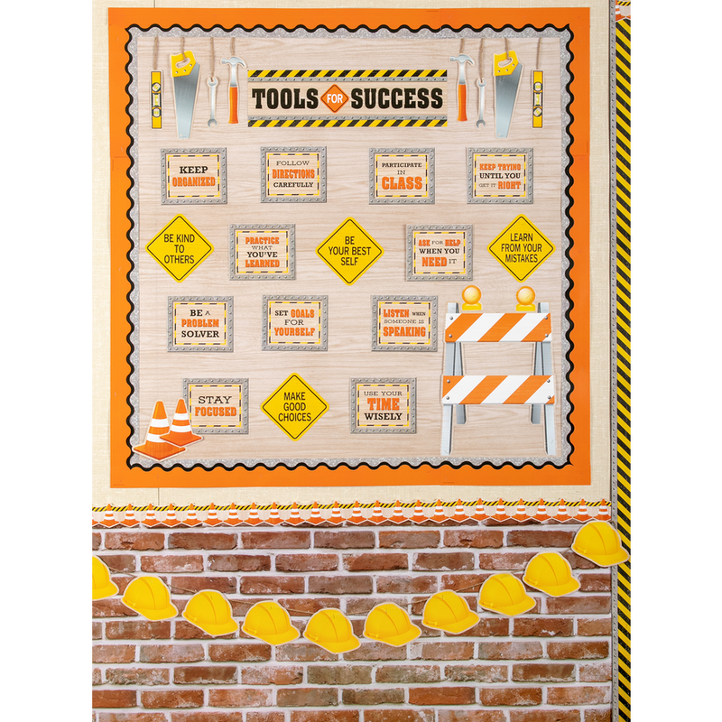 Under Construction Tools for Success Mini Bulletin Board