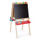 Deluxe Standing Art Easel- Dry Erase Board, Chalkboard, Paper Roller