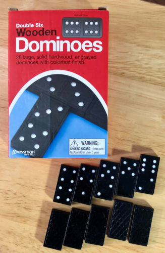 Double 6 Wooden Dominoes