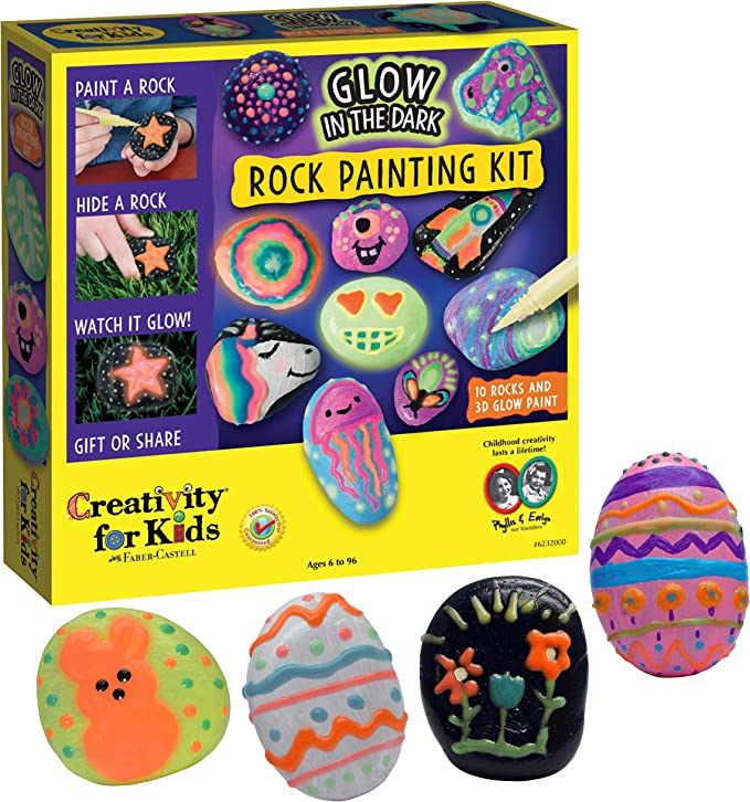 Glow in the Dark Rock Painting