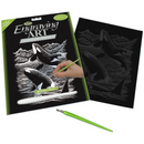 Silver Engraving Orca Whales