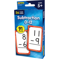 Subtraction 0-12 Flash Cards