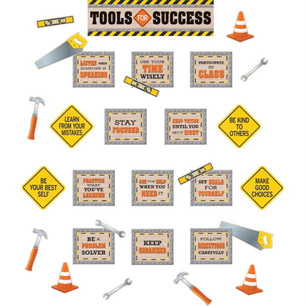 Under Construction Tools for Success Mini Bulletin Board